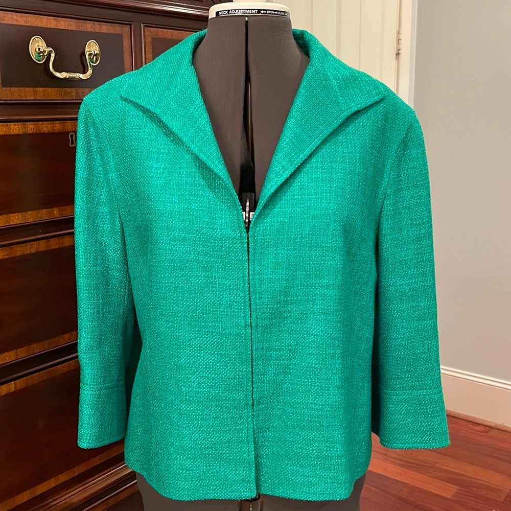 Lafayette 148 New York Gorgeous Green Jacket
